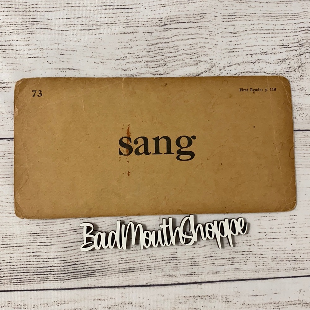 Vintage SANG School Musical Flashcard Ephemera